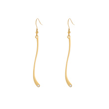 E-668 xuping popular 24k gold color stainless steel fashionable ladies drop earrings